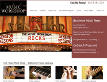 Tablet Screenshot of musicworkshopschool.com